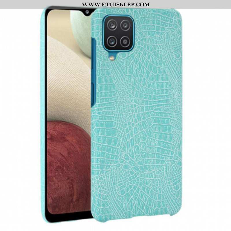 Etui do Samsung Galaxy M12 / A12 Efekt Skóry Krokodyla